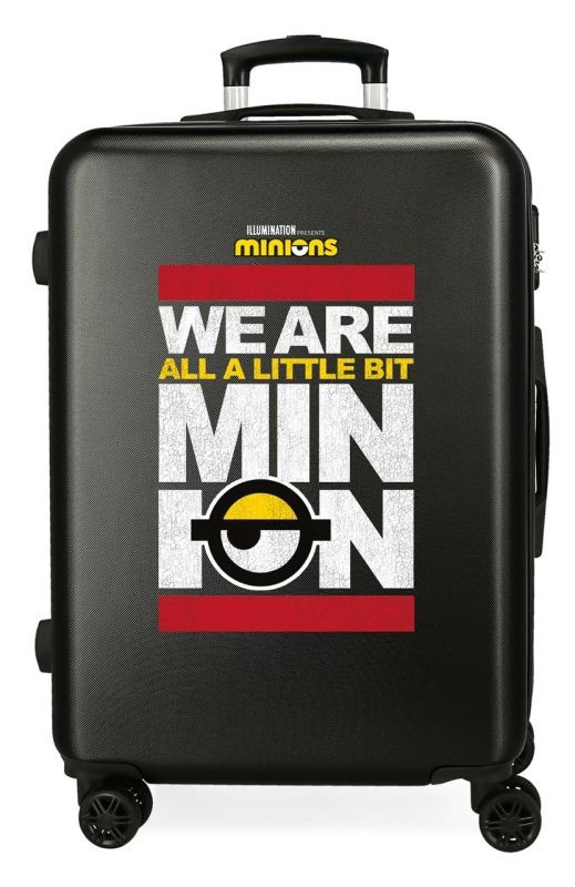 Cestovný kufor ABS Mimoni We Are Minion Black 68 cm